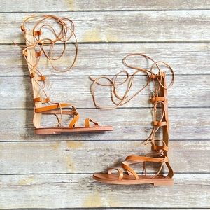 Gladiator Greek Sandals Leather/RubberSole